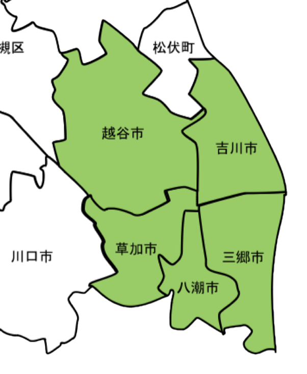 訪問エリア地図
